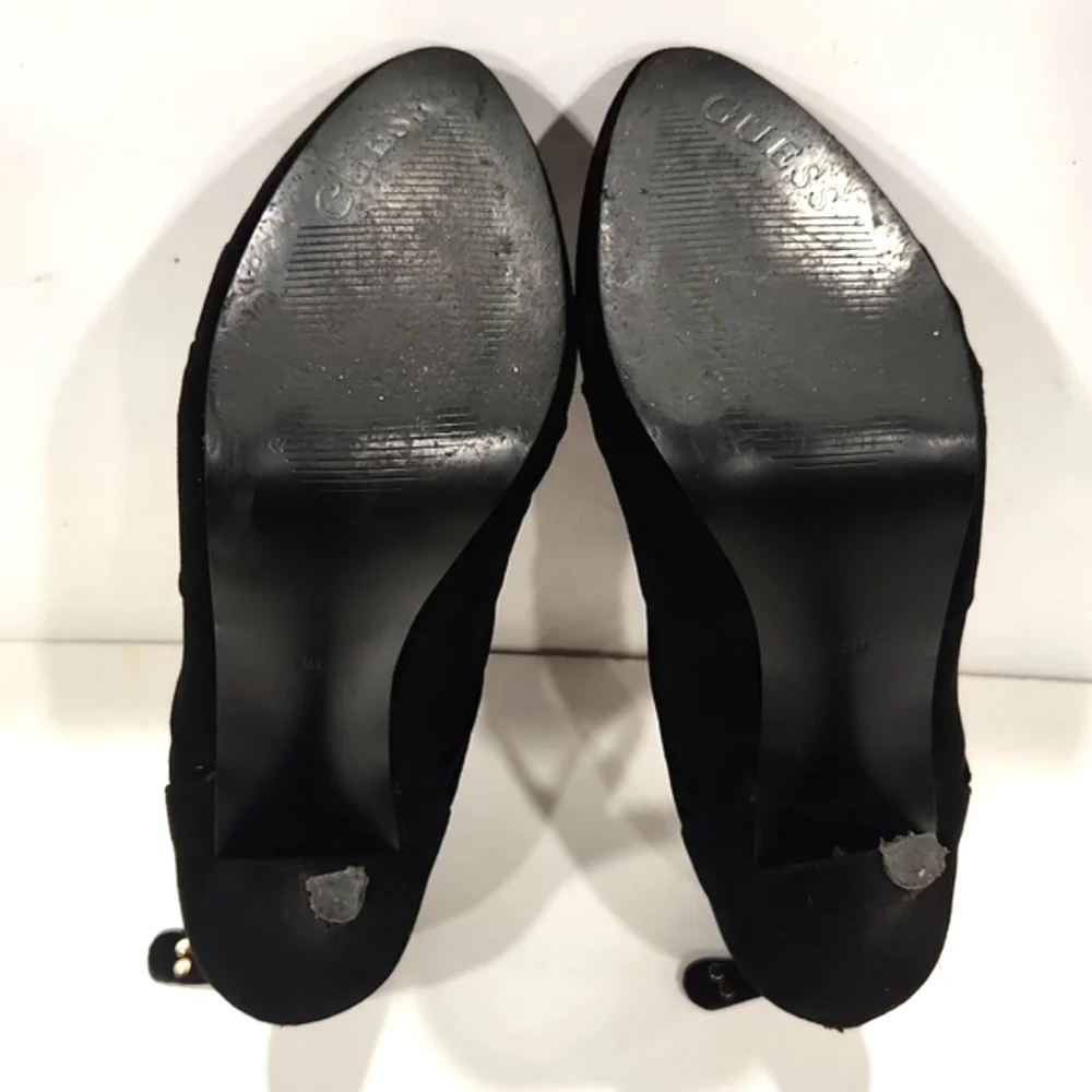 Guess Black Suede Ankle Booties